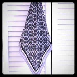 Authentic COACH signature silk scarf